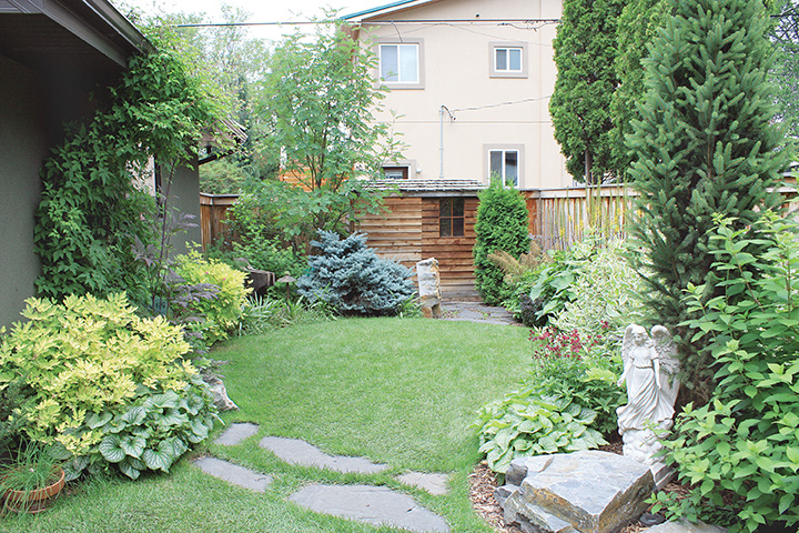 Room to socialize in the backyard.