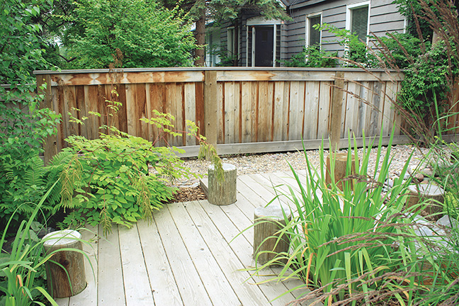 The boardwalk deck is a unique addition.
