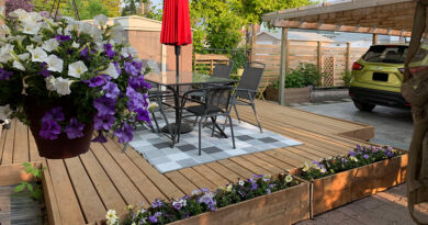 how to build a floating deck on a budget