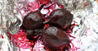 baked beets from the garden