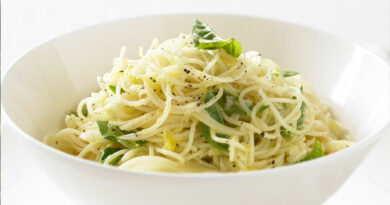 basil lemon garlic pasta recipe
