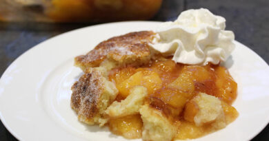 peach cobbler