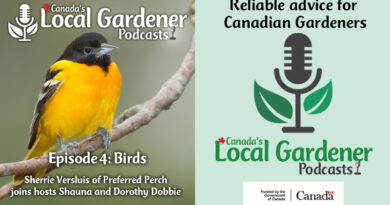Canada's local gardener podcast episode 4 about birds