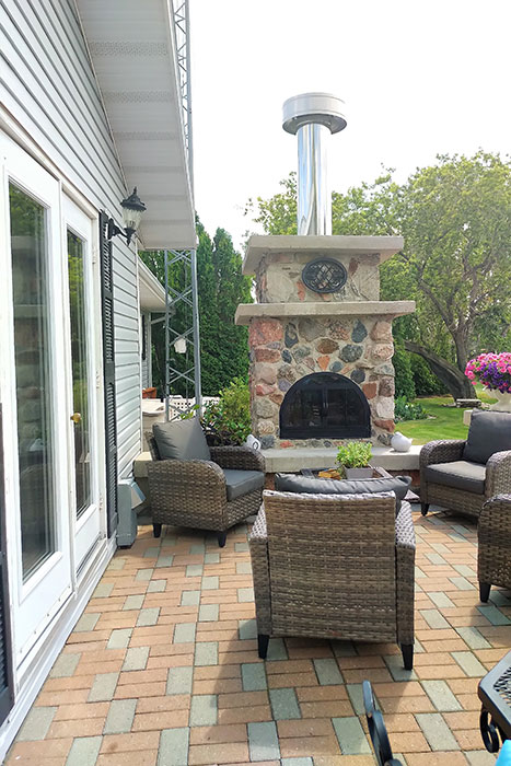 Pizza oven.