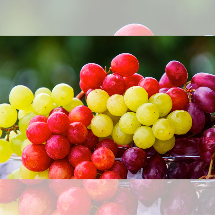 colorful grapes