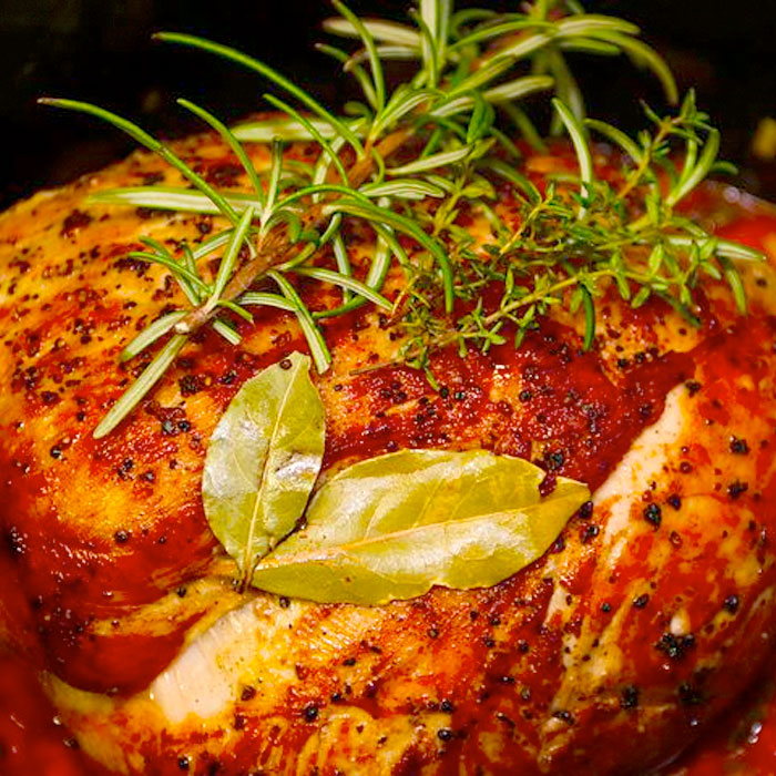 roast chicken with herbs